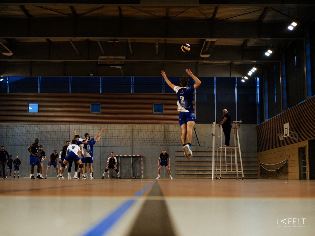 photographie sportive pour l'equipe de volley ball annecy masculine en nationale by lafelt